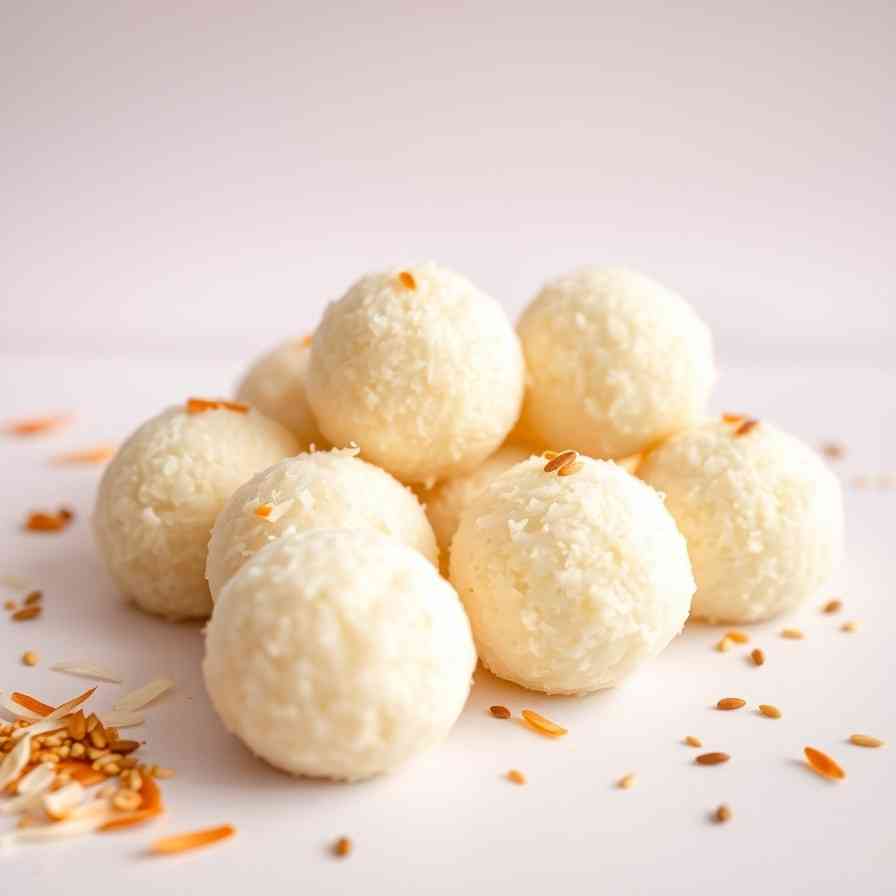 Khanom Tom - Quick Sweet Recipe for Thai Coconut Balls